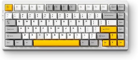 MCHOSE G75-10 PRO Grey Gasket mount Mechanical RGB Gaming Keyboard,RED Switch