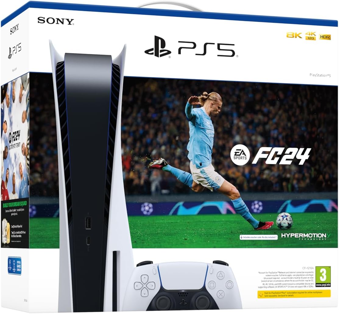 Sony Playstation 5 PS5 Standard Disc Edition 825GB +EA FC 24 Game
