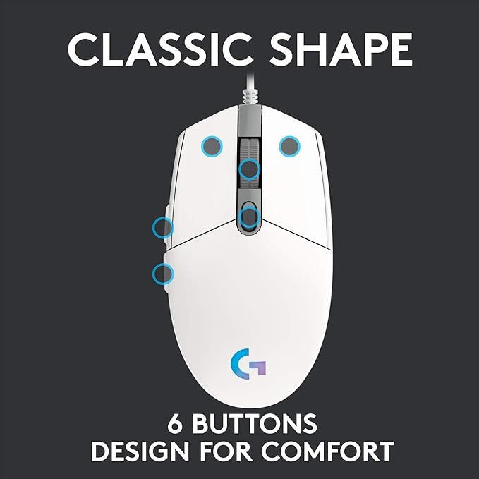 Logitech G203 2nd Gen Wired Gaming Mouse