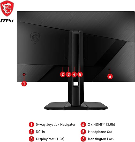 MSI G272QPF E2 27" 2K WQHD (2560 x 1440) 180Hz ,1ms Gtg response IPS panel Gaming Monitor