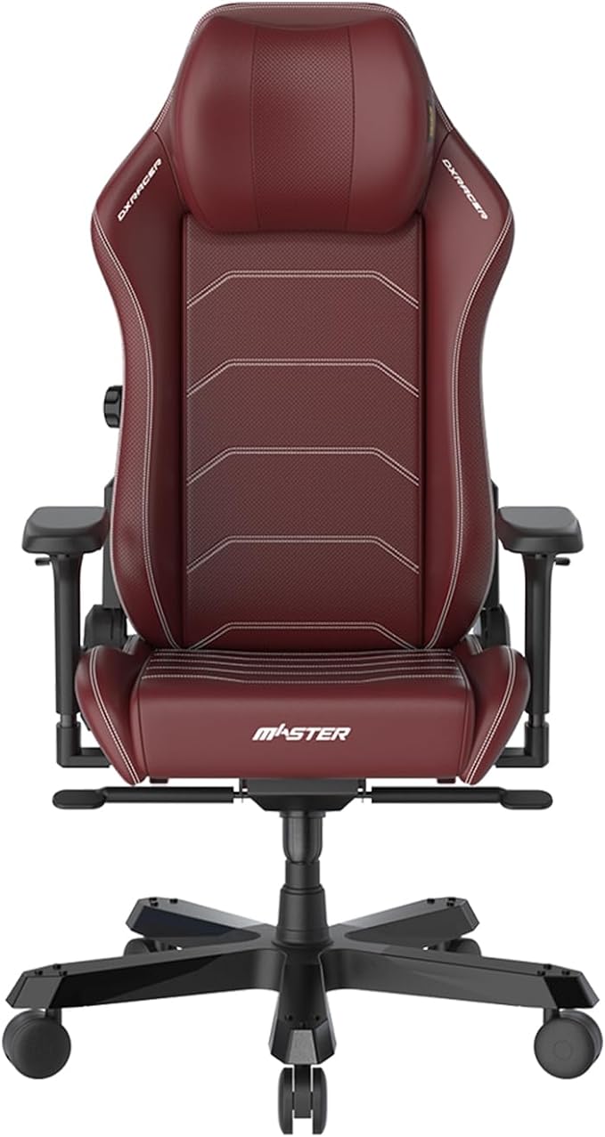 DXRacer 1238S Master Series Gaming Chair, Microfiber Leather, 4D Armrests, Multi-functional Tilt, 3" Casters, High Density Mold Shaping Foam, 220lbs Recommended Weight, Red | MAS-I238S-R-A3