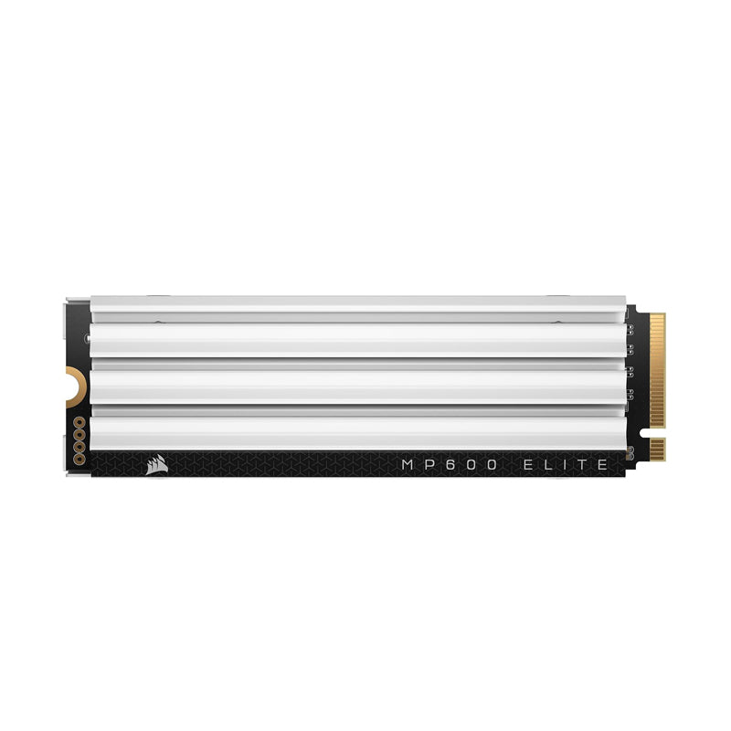 Corsair MP600 Elite 2TB M.2 PCIe Gen4 x4 NVMe SSD – Optimized for PS5 – Included Heatsink – M.2 2280 – Up to 7,000MB/sec Sequential Read – High-Density 3D TLC NAND – White