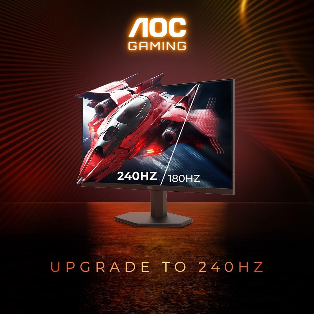 AOC 24″ 24inch FHD IPS 0.3ms 240Hz Frameless Design Monitor – Black | 24G11ZE