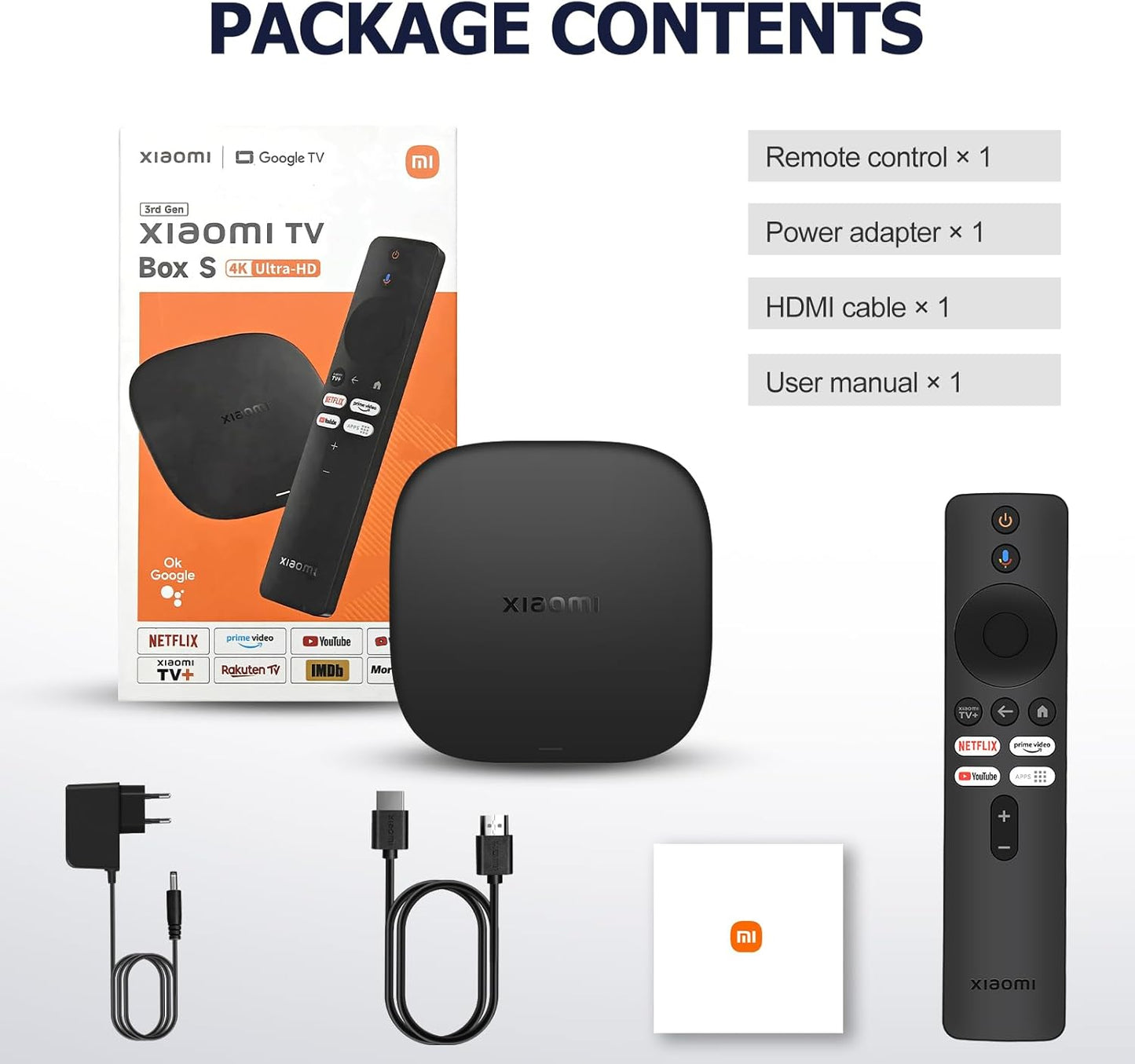 Xiaomi TV Box S 3rd Gen - 4K UHD, Google TV, 32GB Memory, Dolby Vision & Atmos, WiFi 6, HDMI 2.1, Fast Streaming, Compact and Powerful - Games Corner