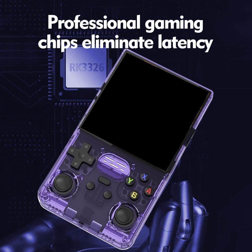 R39MAX Retro Handheld Console Portable Pocket Video Player 4" IPS Screen 128GB Open-System Emulator For Classic Arcade Games-Green