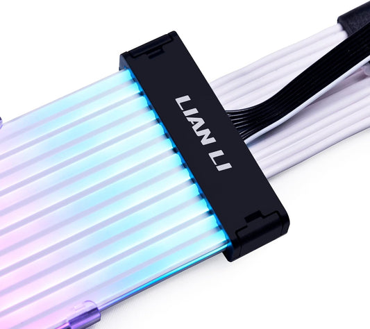 Lian Li Strimer Plus V2 12VHPWR (12+4 To 3x8 Pin) 8 Light Guides ARGB Extension Cable, Strimer-3X8-8PV2 - Games Corner Games Corner