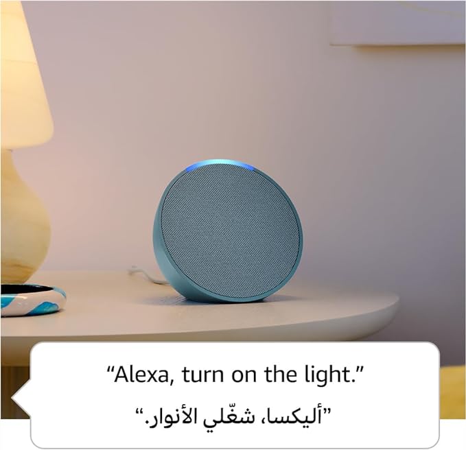 ECHO POP | FULL SOUND COMPACT SMART SPEAKER WITH ALEXA | GLACIER WHITE
