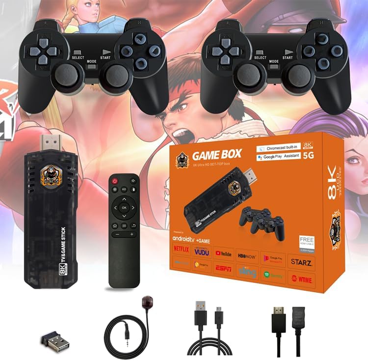 Wireless Controller Android TV Box Game Console Retro Game Stick