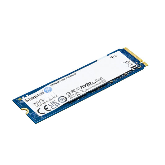 Kingston NV3 1TB M.2 2280 NVMe SSD, PCIe 4.0 Gen 4x4, Up to 6000 MBs, SNV3S-1000G