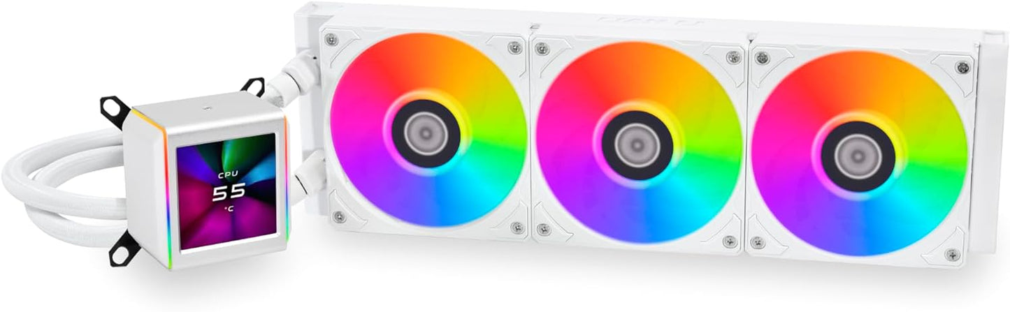 Lian Li Galahad II Lcd Argb 360mm Cpu Liquid Cooler White