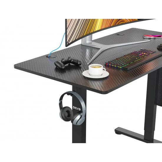 Motorized Hight adjustable gaming table - AGR Lite - Black