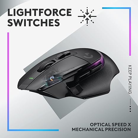 Logitech G502 X Plus Lightspeed Wireless Optical Mouse