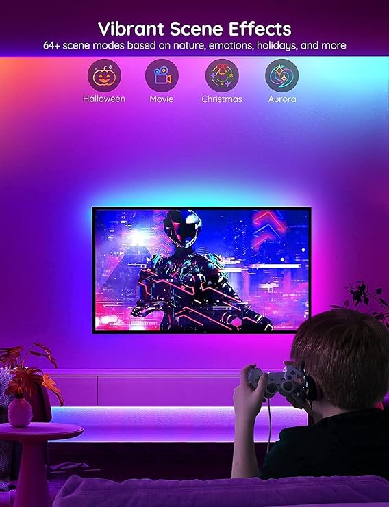 Govee RGBIC Alexa LED Strip Light 16.4ft,
