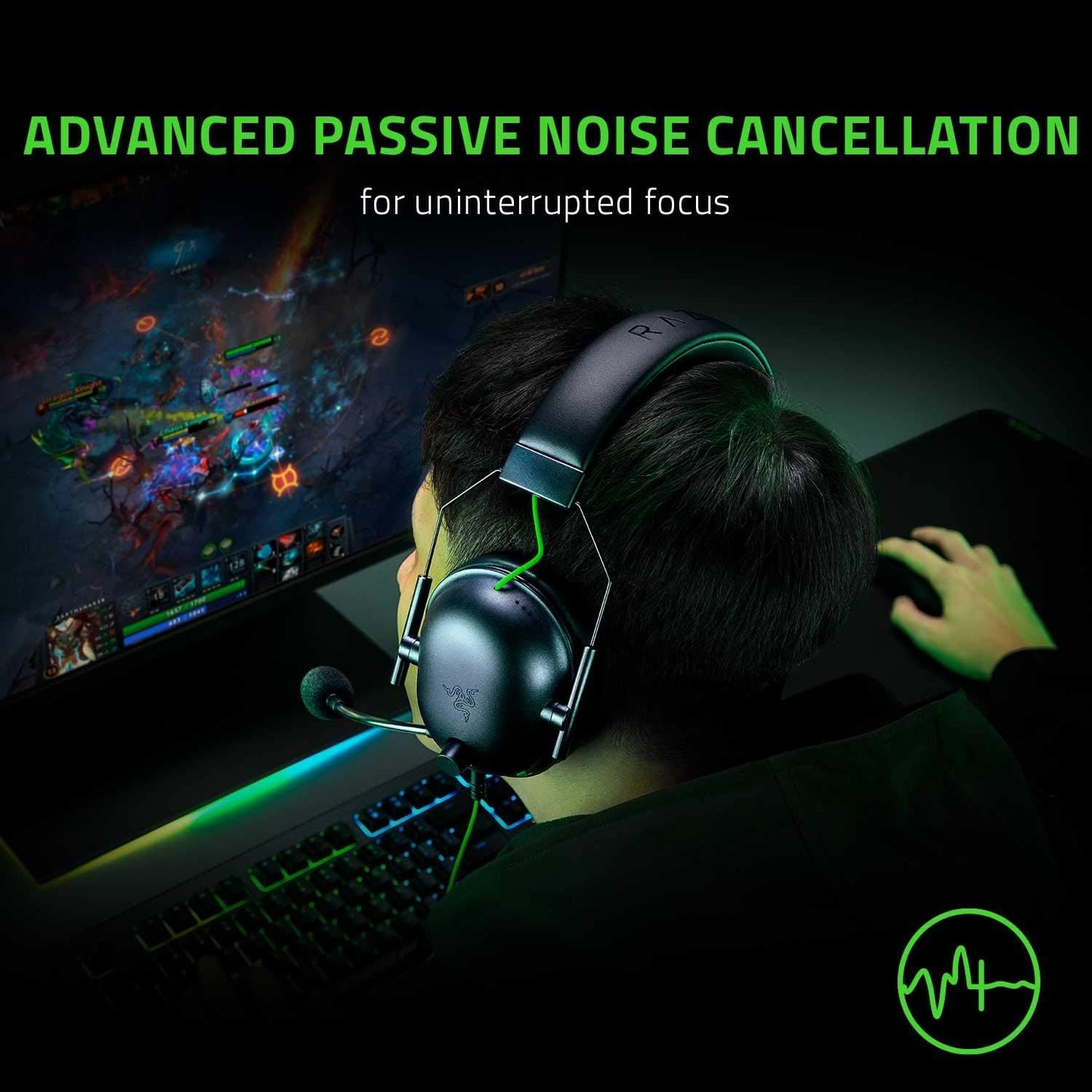 Razer BlackShark V2 X Gaming Headset: 7.1 Surround Sound
