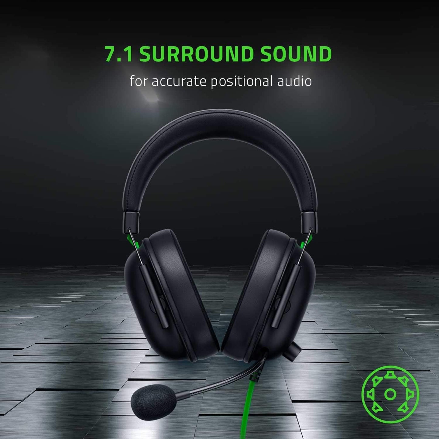 Razer BlackShark V2 X Gaming Headset: 7.1 Surround Sound