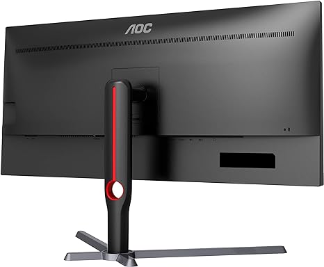 AOC Gaming U34G3XM - 34 Inch QHD Monitor, 144Hz, 1MS MPRT, VA, FreeSync Premium, Height Adjust, Low Input Lag (3440 x 1440 @ 144z, 300 cd/m², HDMI 2.0 / DP 1.4)