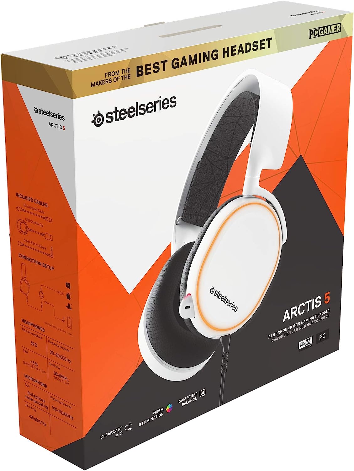 SteelSeries Arctis 5 RGB Illuminated Gaming Headset