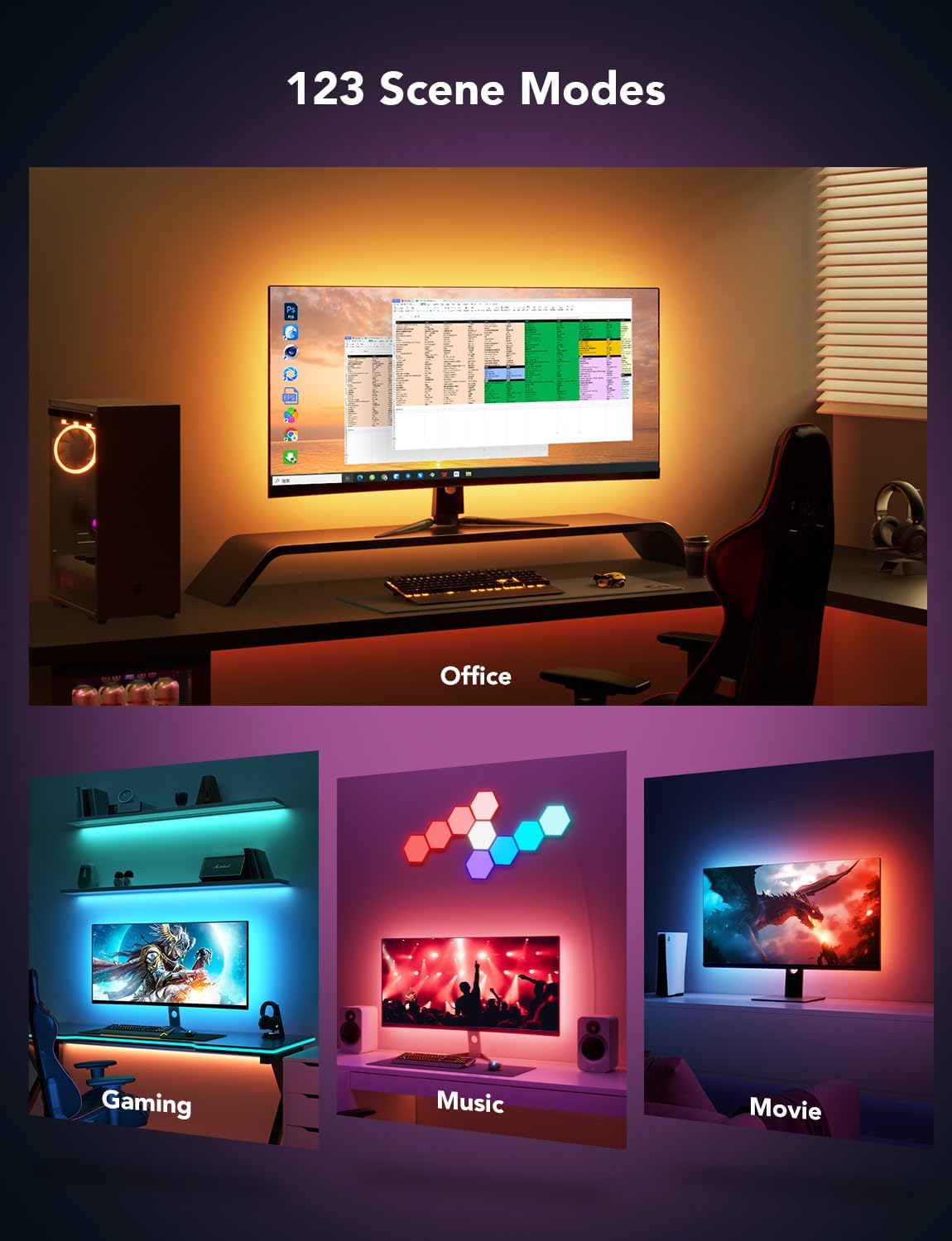 Govee Gaming Light Strip G1 Monitor Backlight