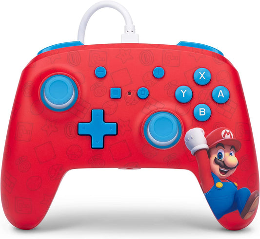 PowerA Enhanced Wired Controller for Nintendo Switch –Mario