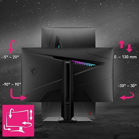 MSI MPG274URF QD 27-inch 3840 x 2160 (UHD) 4k gaming Monitor, 160Hz, 0.5ms,Black