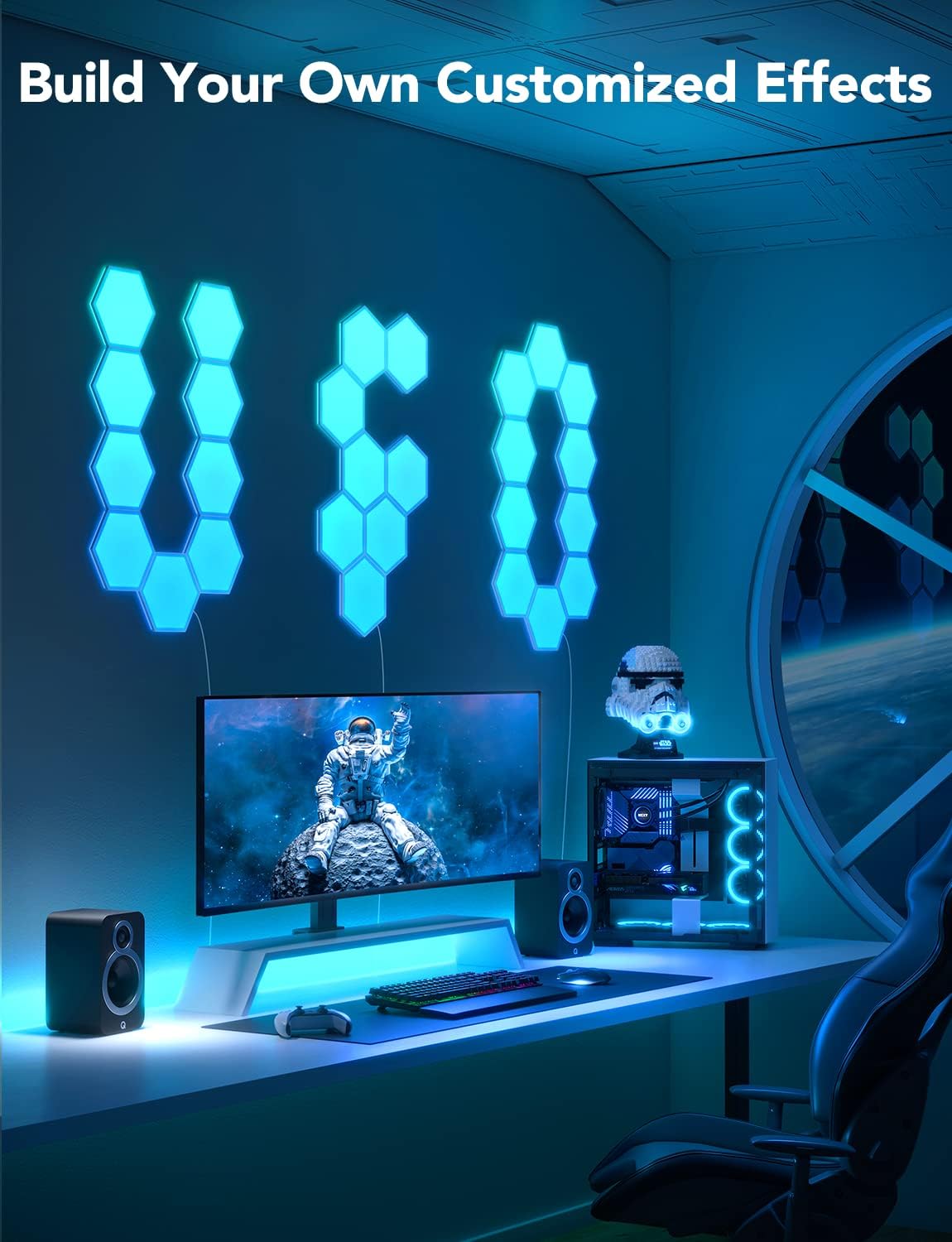 GOVEE GLIDE HEXA LIGHT PANELS, RGBIC HEXAGON LED WALL LIGHTS,