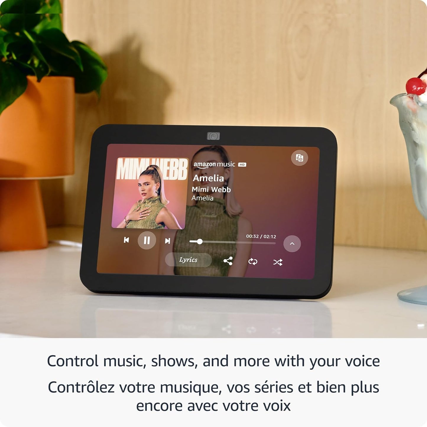 Amazon Echo Show 8, with Spatial Audio, Smart Home Hub, Charcoal, with Alexa+ Early Access