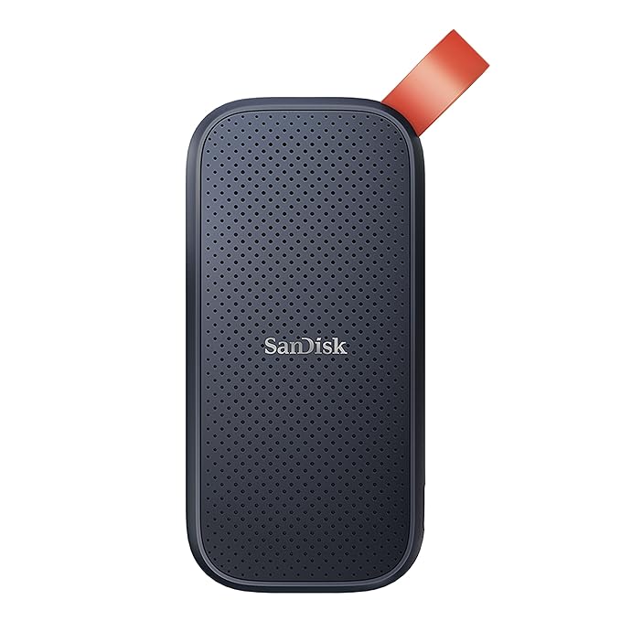 Sandisk 1TB Portable SSD, 800MB/s R, USB 3.2 Gen 2, Rugged SSD with Upto 2 Meter Drop Protection, Type-C to Type-A Cable, PC & Mac Compatible, External SSD