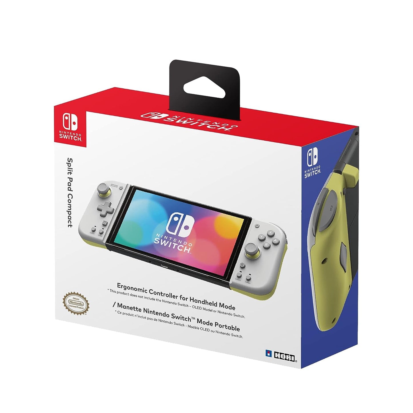 HORI Nintendo Switch Split Pad Compact (Light Gray & Yellow)