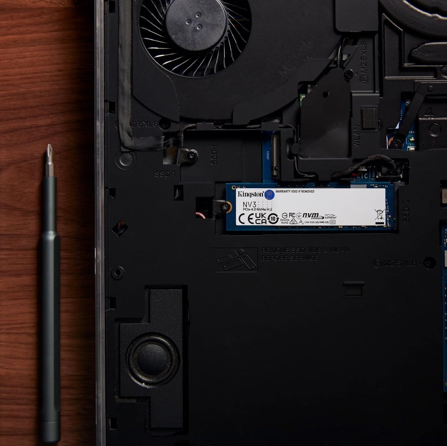 Kingston NV3 1TB M.2 2280 NVMe SSD, PCIe 4.0 Gen 4x4, Up to 6000 MBs, SNV3S-1000G