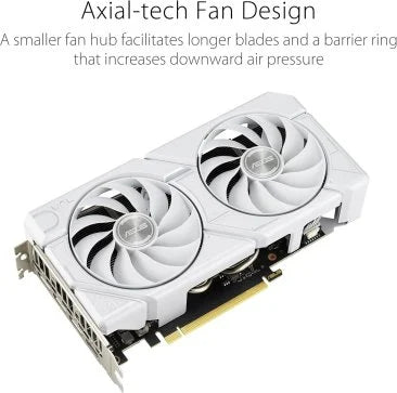 Asus Dual GeForce RTX 4060 EVO OC 8GB GDDR6 Graphics Card - White - 90YV0JCB-M0NA00