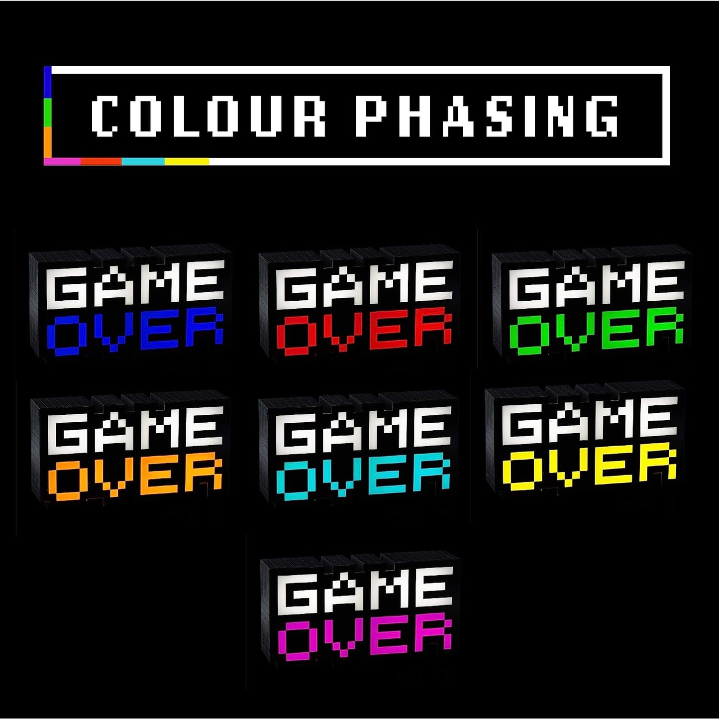 Game Over Light Ps4, Multi Colour, Pp5016Tx, 7 X 3 X 16 Cm