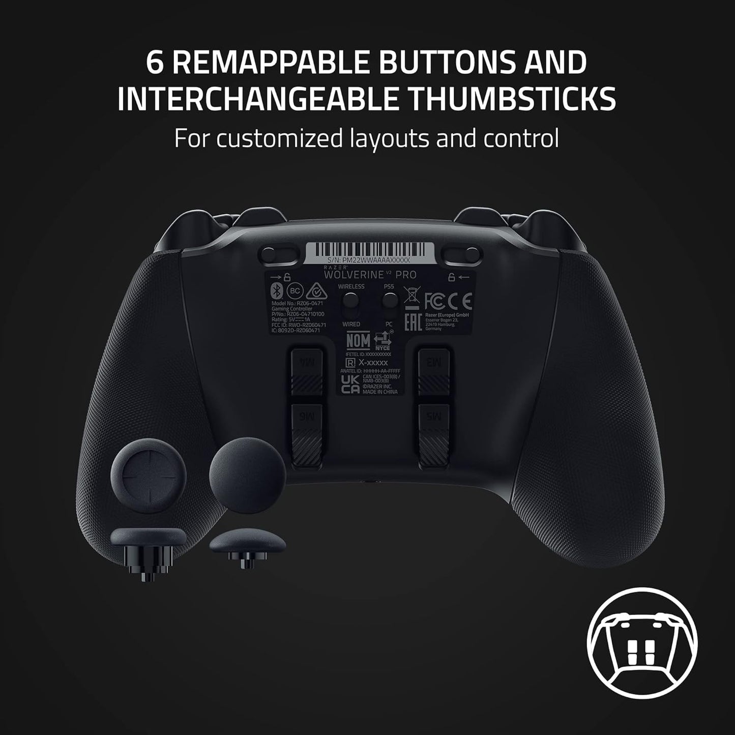 Razer Wolverine V2 Pro Wireless Gaming Controller for PS5,PC