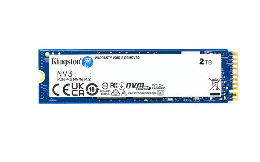 Kingston NV3 2TB M.2 2280 NVMe SSD PCIe 4.0 Gen 4x4,Up to 6000 MB/s