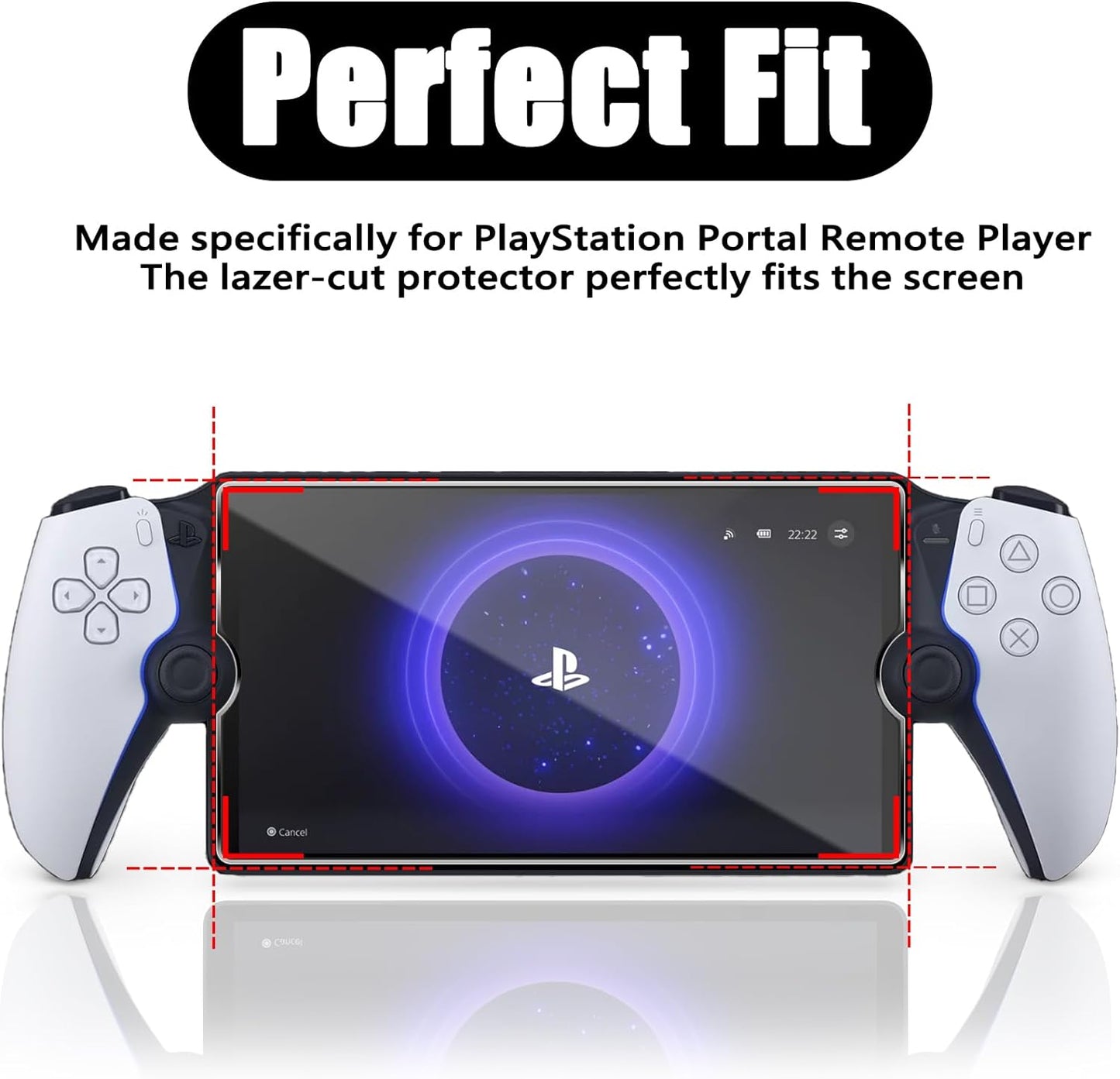 Screen Protector for PlayStation Portal Remote Player 8 inch, Tempered Glass