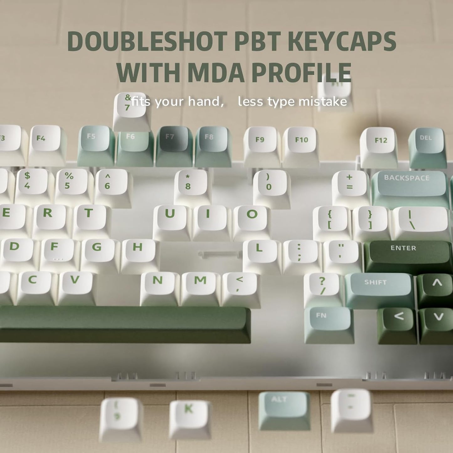 ROYAL Kludge R75 75% Single Mode, Wired Gaming Keyboard, Blue Switch , Sky Cyan ,RKR75-SK-Q
