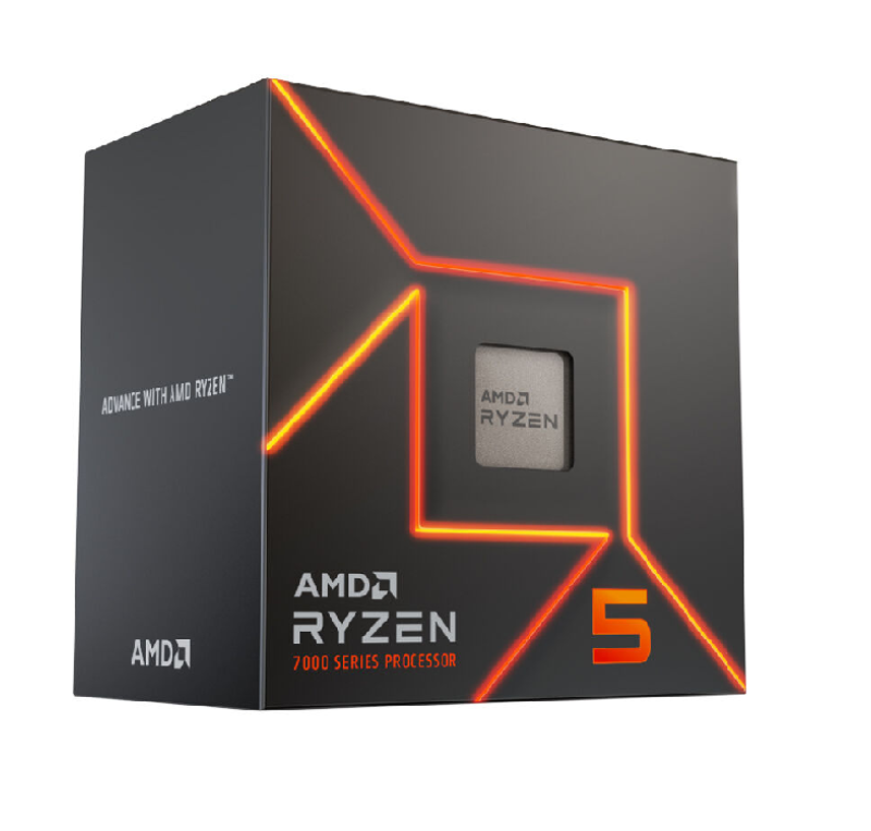 AMD Ryzen 5 7600 3.6GHz AM5 Gaming Processor, 6 Cores & 12 Threads, 5.1GHz Boost Clock, AMD Radeon Graphics.