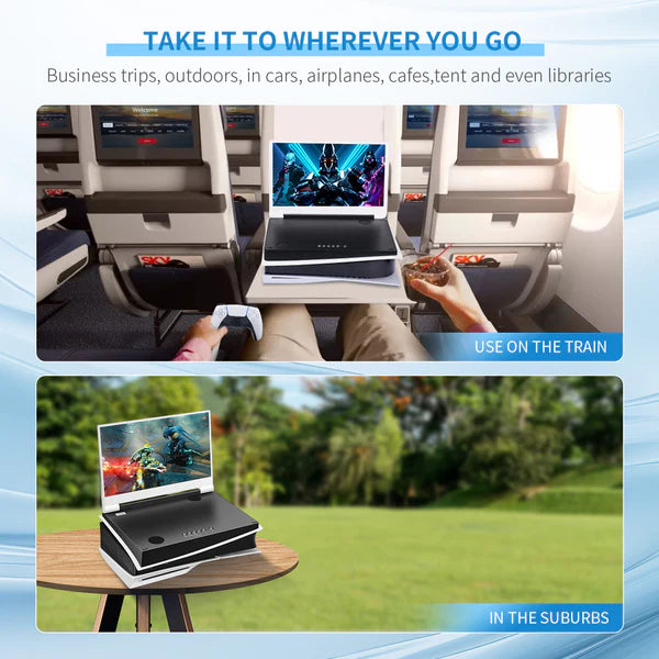 G-STORY 14" Inch IPS 4k 60Hz Portable Monitor Gaming Display Integrated with PS5 Slim(not Included)