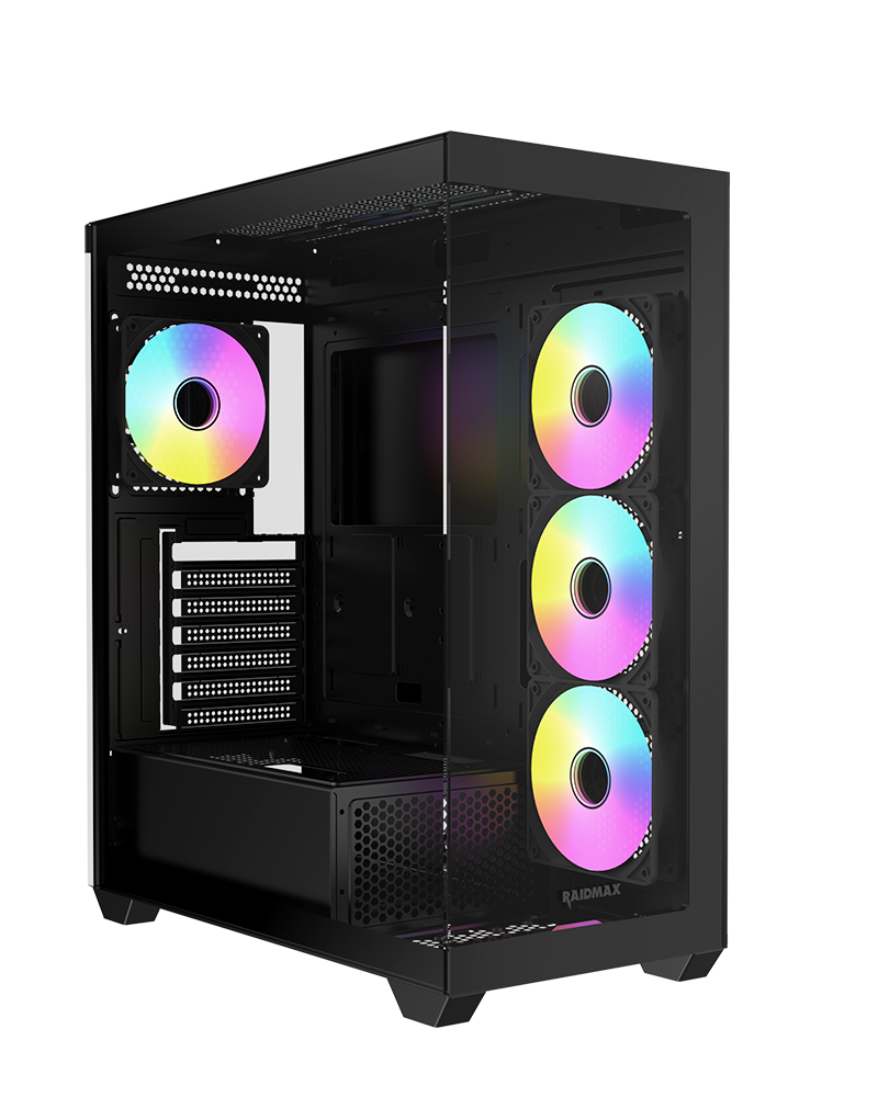 RAIDMAX Infinita i800 ATX Mid Tower PC Case,Black
