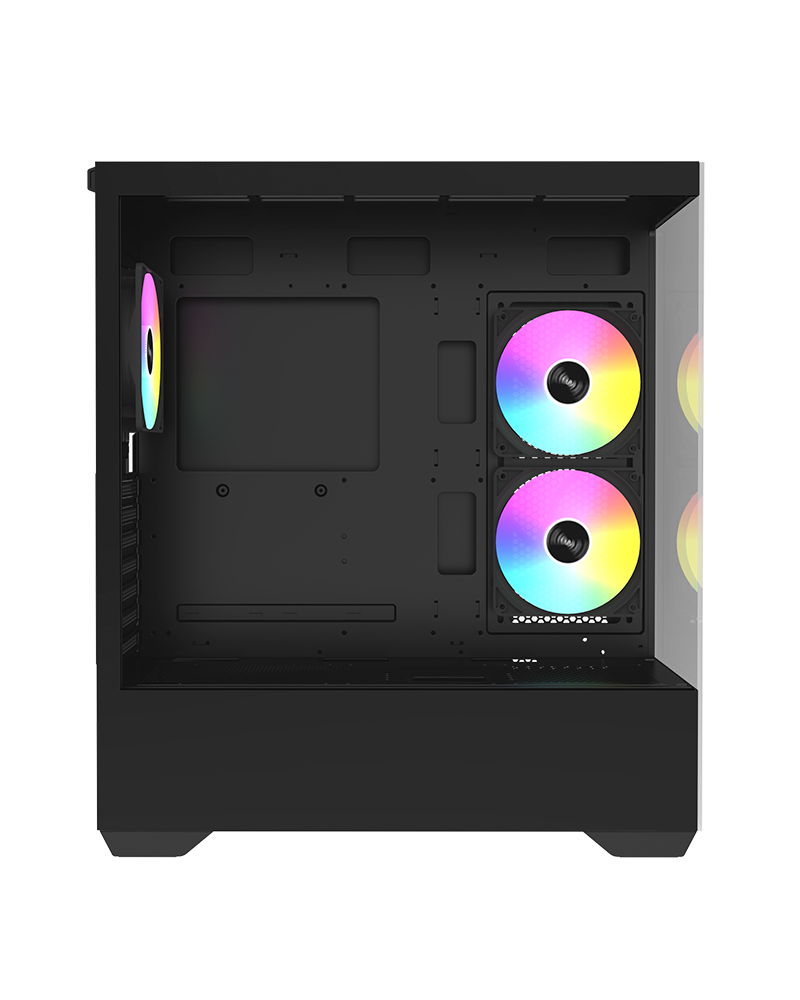 RAIDMAX Infinita i801 Mid Tower ATX PC Case, Black