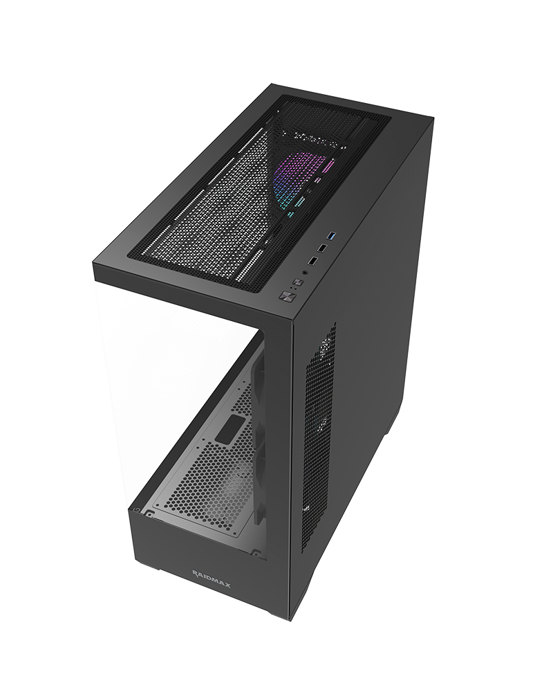 RAIDMAX Infinita i801 Mid Tower ATX PC Case, Black