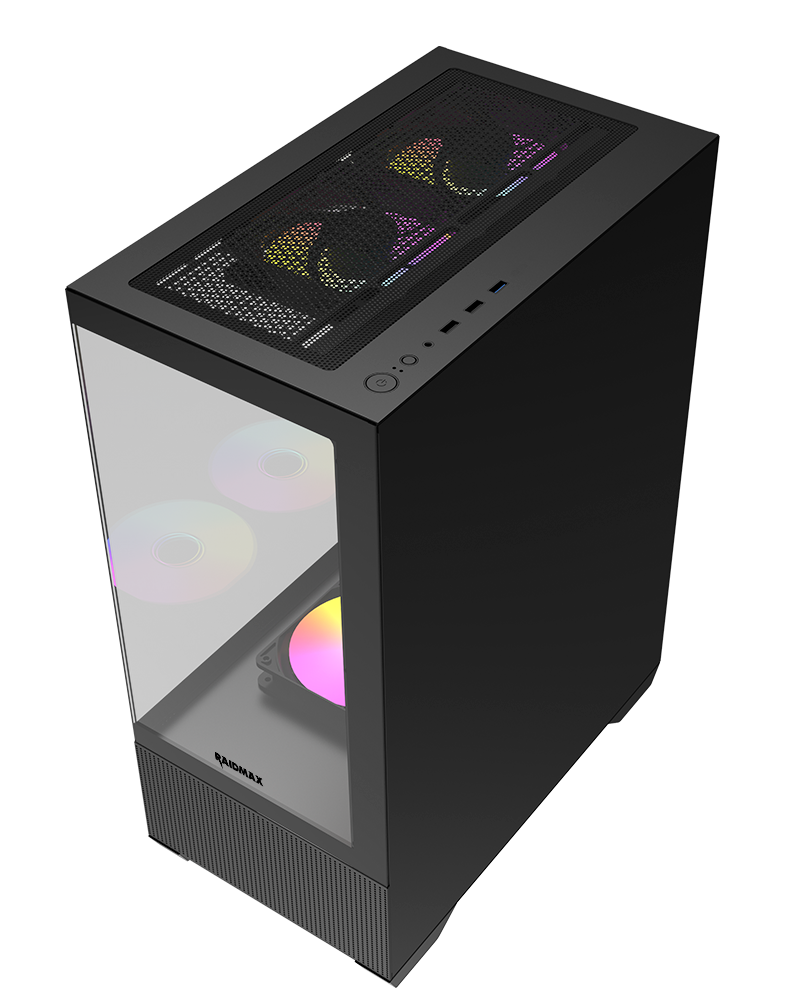 RAIDMAX Infinita i802 Air ATX Mid Tower PC Case,Black