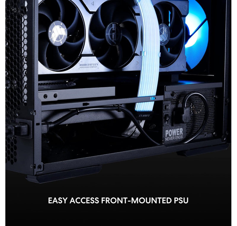 LIAN LI LANCOOL 207 Compact ATX RGB Gaming Computer Case, Airflow Optimized Mesh Panels Tower Chassis w/ 2x140mm ARGB,2x120mm PWM Fans Pre-Installed, USB Type-C Port, Tempered Glass Side Panel (Black)