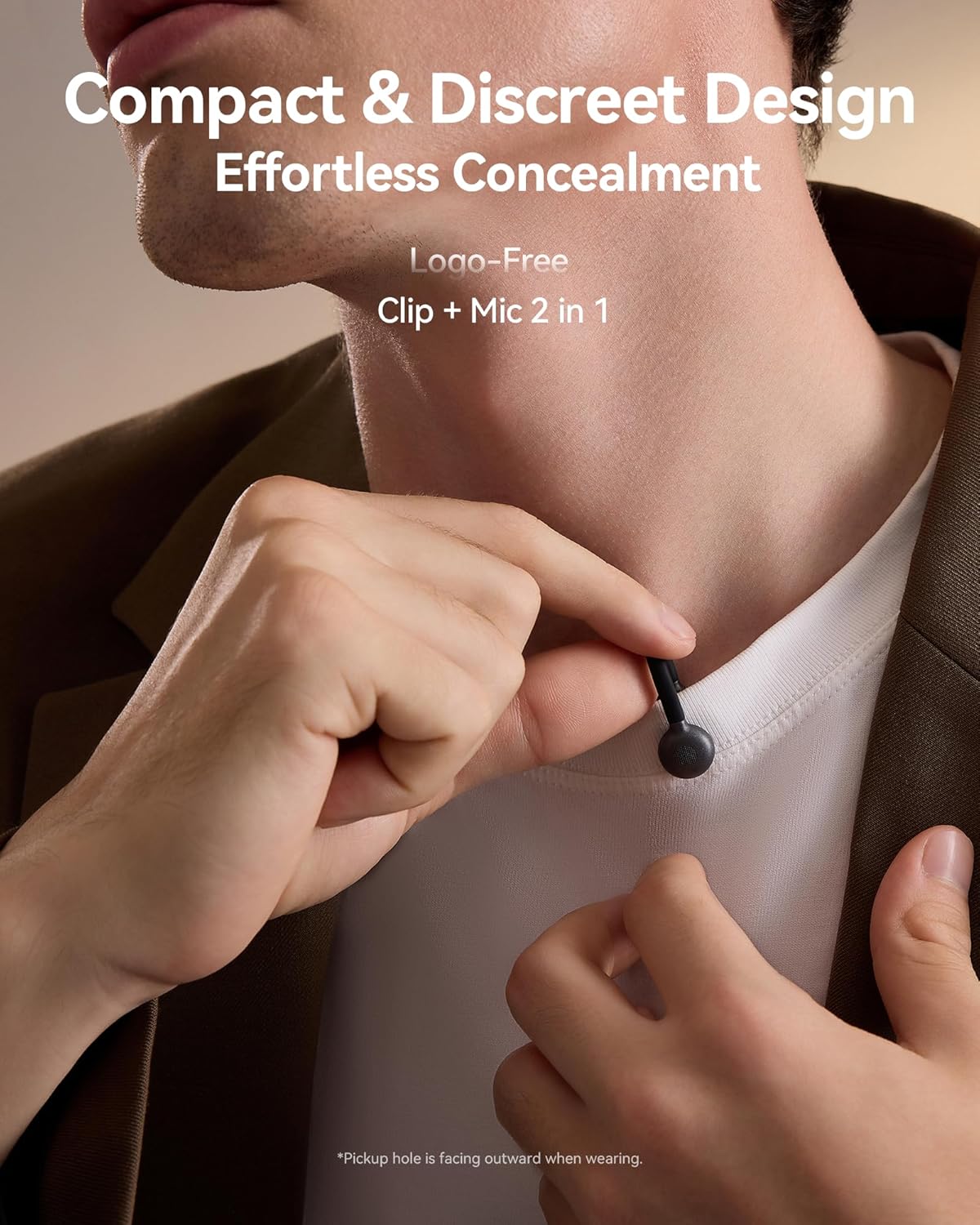 Hollyland Lark M2S Wireless Lavalier Microphone with USB-C plug for iPhone 15/16 and Android, Titanium Clip, Plug-and-Play, Noise Cancelling, 300m Range, 27H Battery Life for Vlogging, YouTube