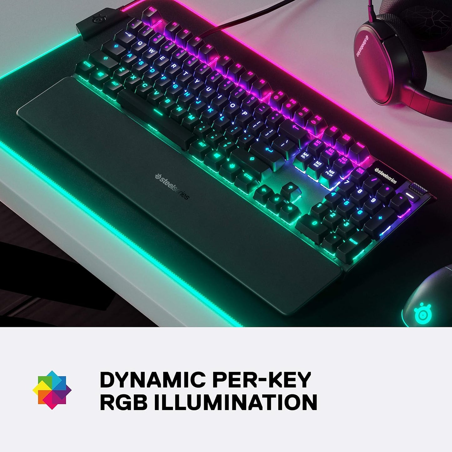 SteelSeries USB Apex 5 Hybrid Mechanical Gaming Keyboard