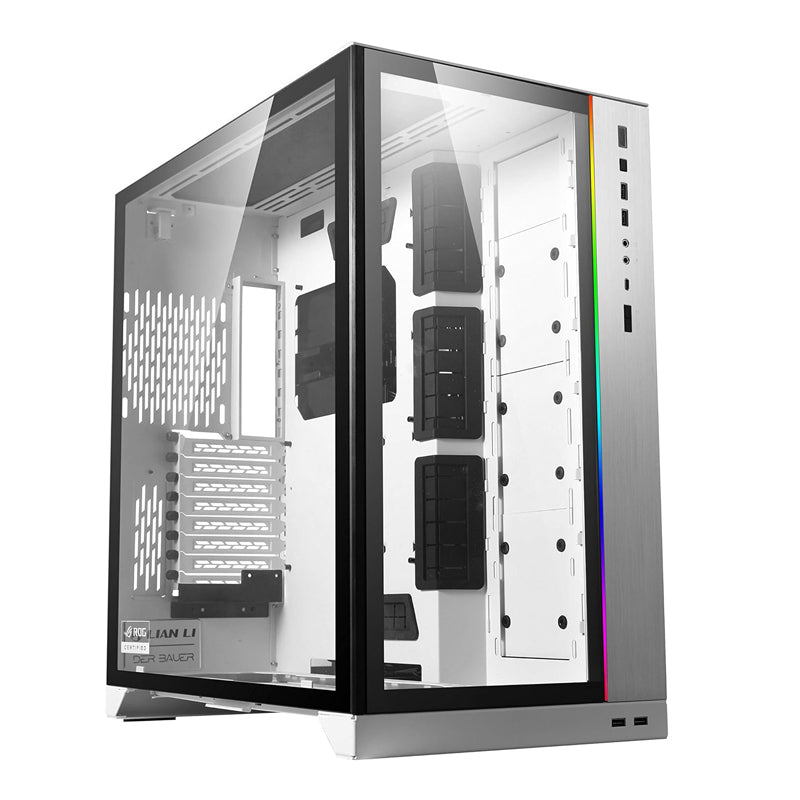 Lian Li O11 Dynamic XL Rog Certified Atx Full Tower Gaming Computer Case - White
