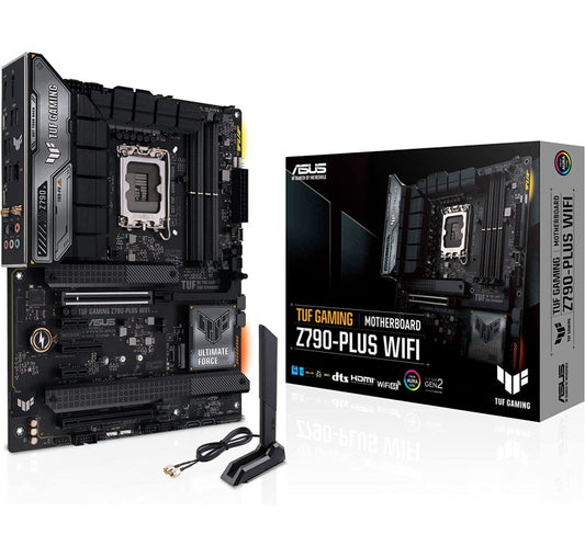 ASUS TUF GAMING Z790-PLUS WIFI LGA 1700(INTEL®12TH&13TH GEN) ATX GAMING MOTHERBOARD(PCIE 5.0,DDR5,4XM.2 SLOTS,16+1 DRMOS,WIFI 6,2.5GB LAN,FRONT USB 3.2 GEN 2 TYPE-C®,THUNDERBOLT 4(USB4),AURA RGB)      (0 reviews)