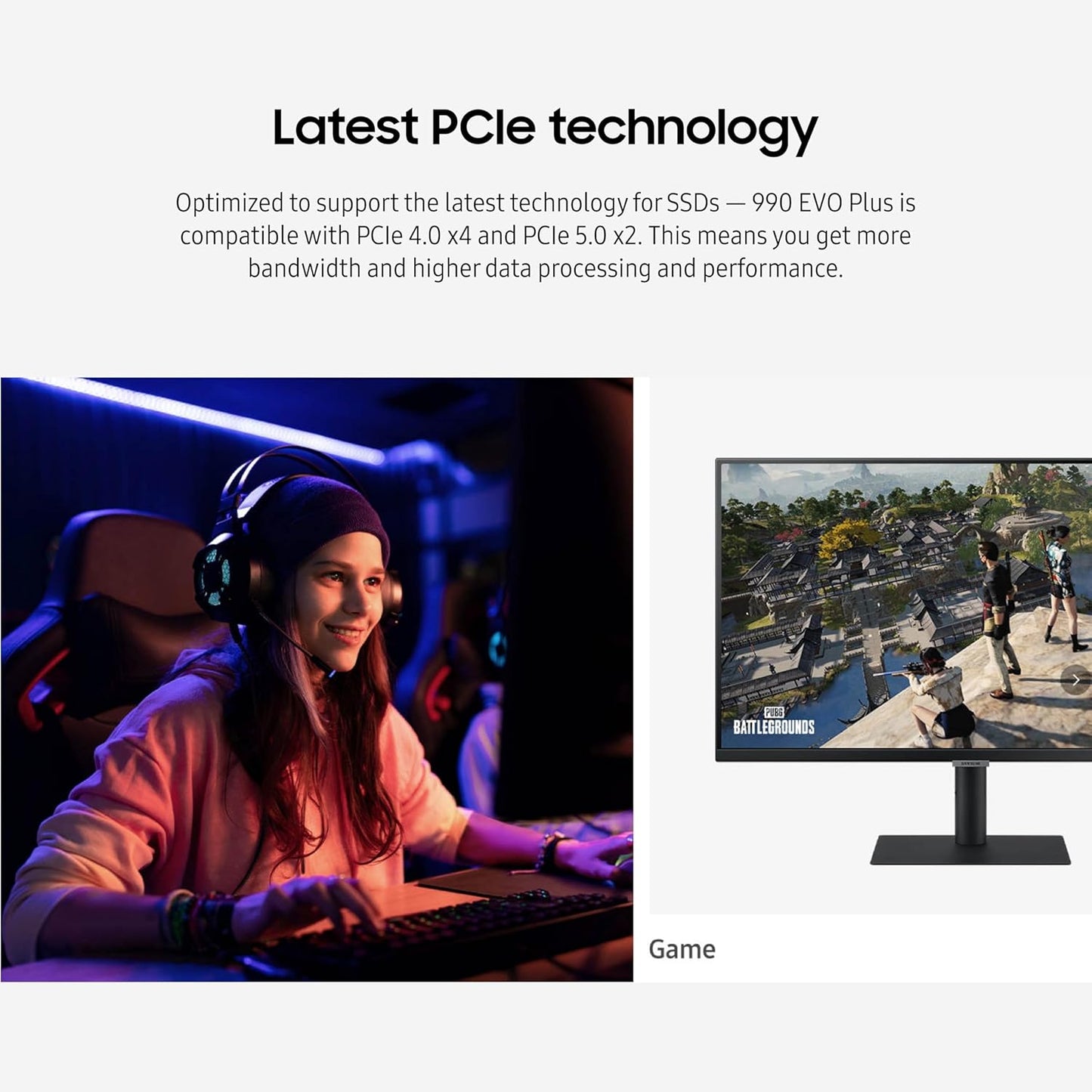 Samsung 990 EVO Plus SSD 1TB, PCIe Gen 4x4, Gen 5x2 M.2 2280, Speeds Up-to 7,150 MB/s, Upgrade Storage for PC/Laptops, HMB Technology and Intelligent Turbowrite 2.0