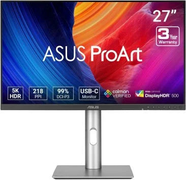 Asus ProArt Display PA27JCV 27" 5K IPS 60Hz Professional Monitor - 90LM0AL0-B01K70