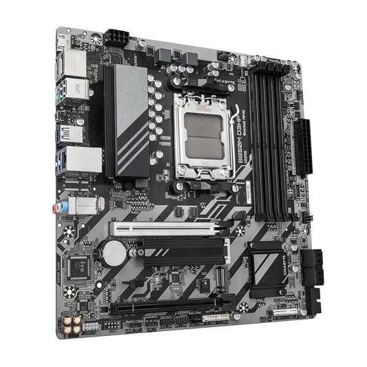 GIGABYTE B850M D3HP Motherboard,AMD Ryzen 9000 Series CPUs,5+2+2 Phases Digital VRM,up to 8200MHz DDR5,1xPCIe 5.0 + 1xPCIe 4.0 M.2,GbE LAN,USB 3.2 Gen2