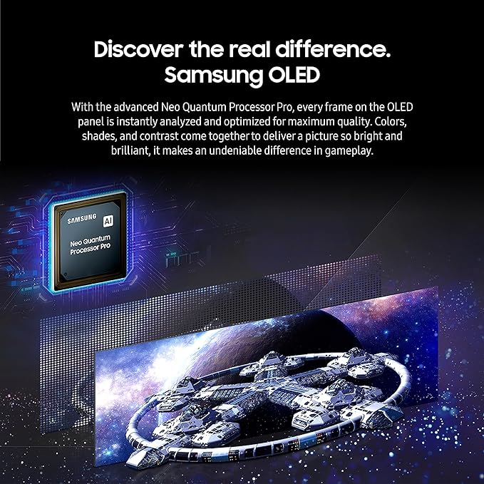 Samsung Odyssey OLED 49" Gaming Monitor - 5120x1440, Speakers, HDMI 2.1, 0.03ms, 240Hz - LS49CG934SMXUE